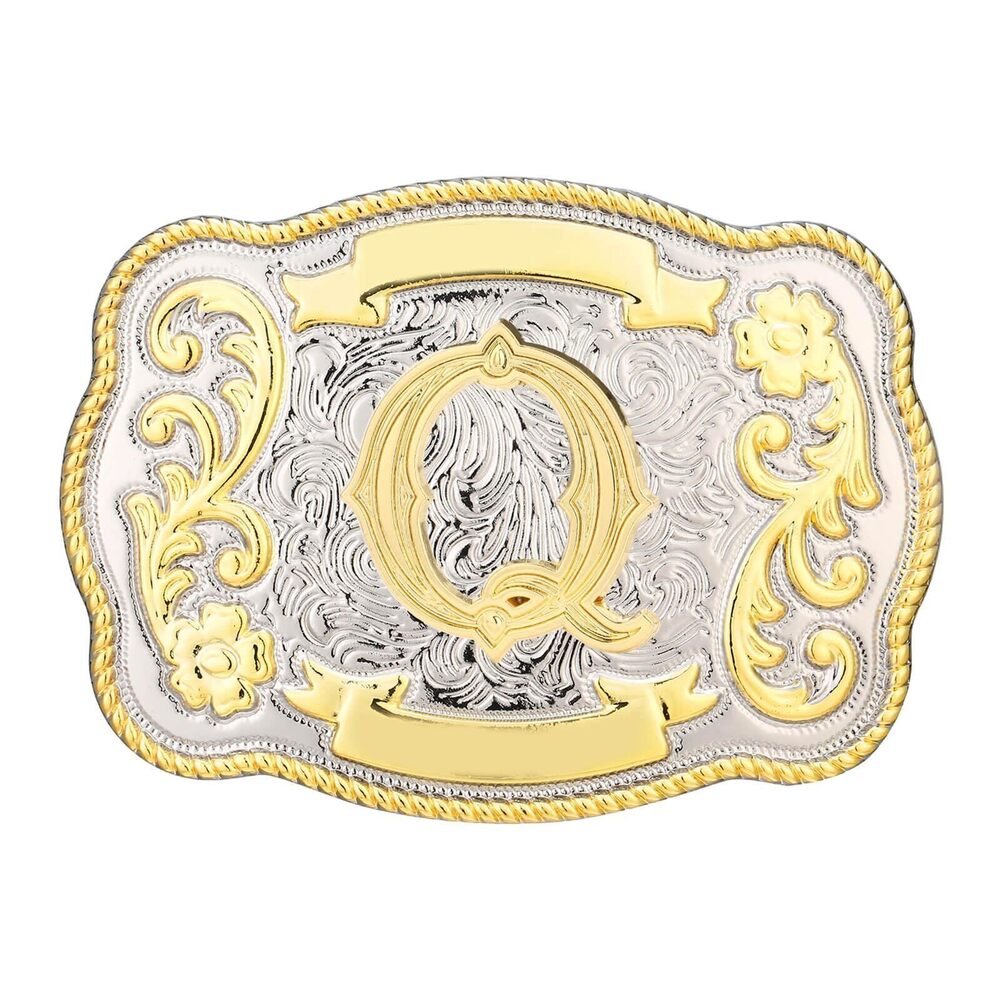 3864 Belt Buckle Western Cowboy Cowgirl Rodeo Vintage Initial Letter